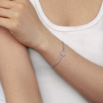 [Elite]Luxurious Dazzling Square Shape Banquet Bracelet
