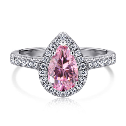 [Elite]1.0 Carat Luxurious Resplendent Water Drop Shape Wedding Ring