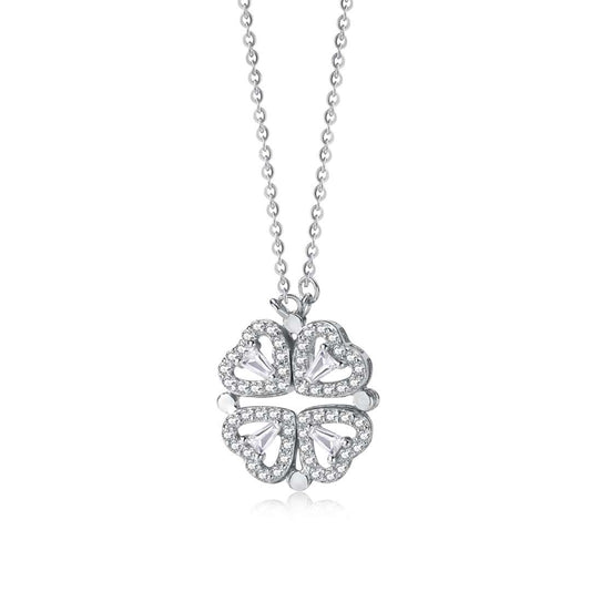 [Elite]Ornate Heart Cut Flower Shape Necklace