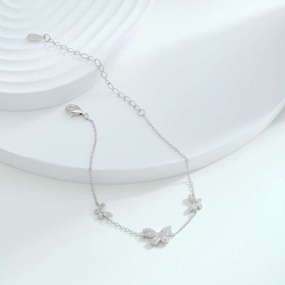 [Elite]Delicate Butterfly Pendant Bracelet