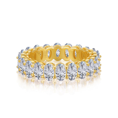 [Elite]Ornate Oval Cut Tennis Ring