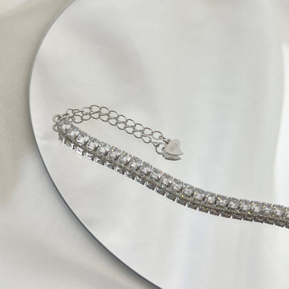 [Elite]Sparkling Round Cut Daily Bracelet