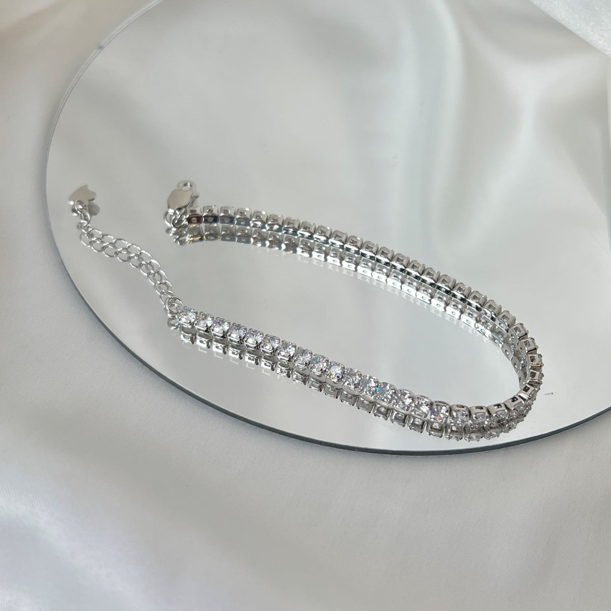 [Elite]Sparkling Round Cut Daily Bracelet