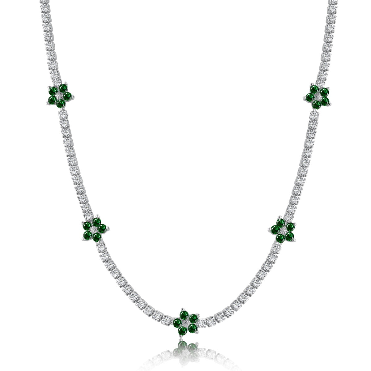[Elite]Luxurious Colorful Flower Tennis Necklace