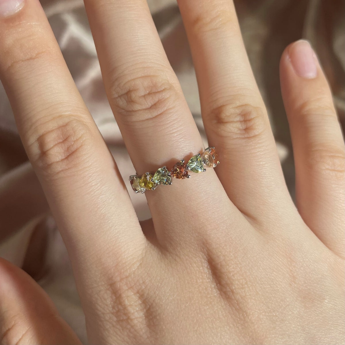 [Elite]0.25 Carat Radiant Romance Heart Cut Lover Ring