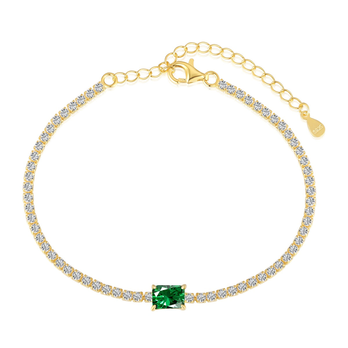 [Elite]1.0 Carat Unique Emerald Cut Banquet Bracelet