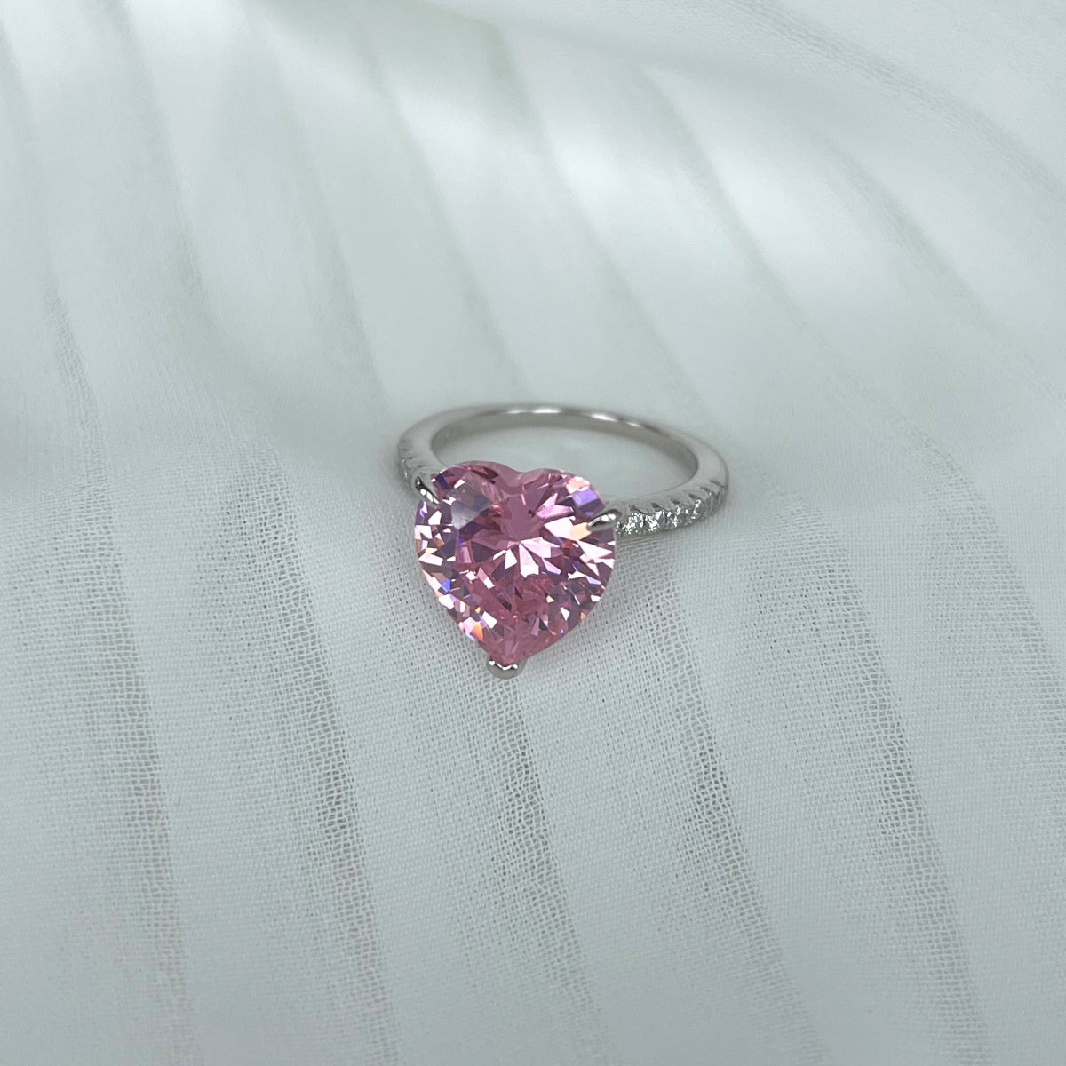[Elite]6.0 Carat Luxurious Sparkling Romantic Heart Cut Lover Ring