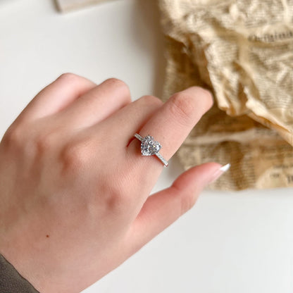 [Elite]2.0 Carat Dazzling Lustrous Heart Cut Lover Ring