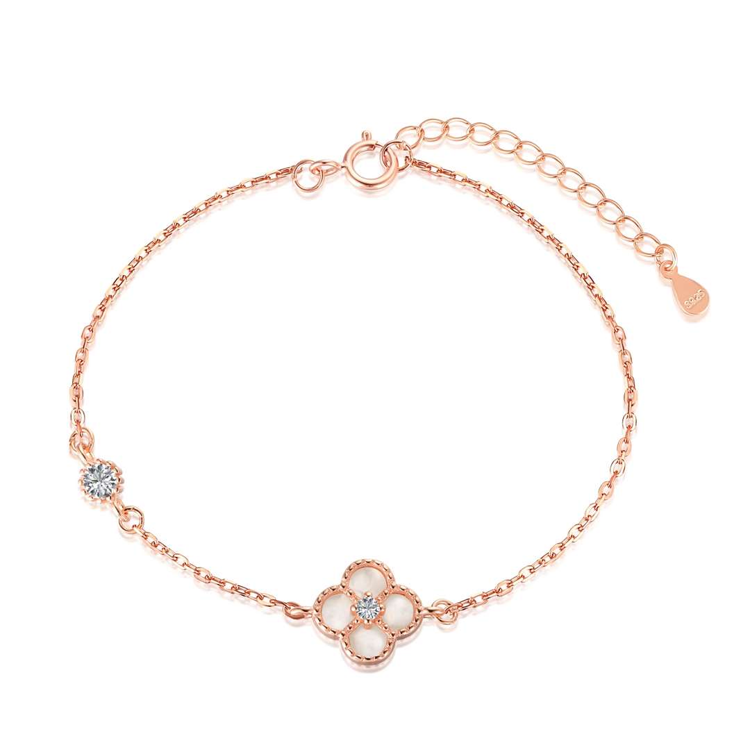 [Elite]Delicate Four Leaf Clover Bracelet