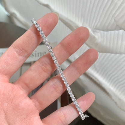 [Elite]Sparkling Round Cut Daily Bracelet