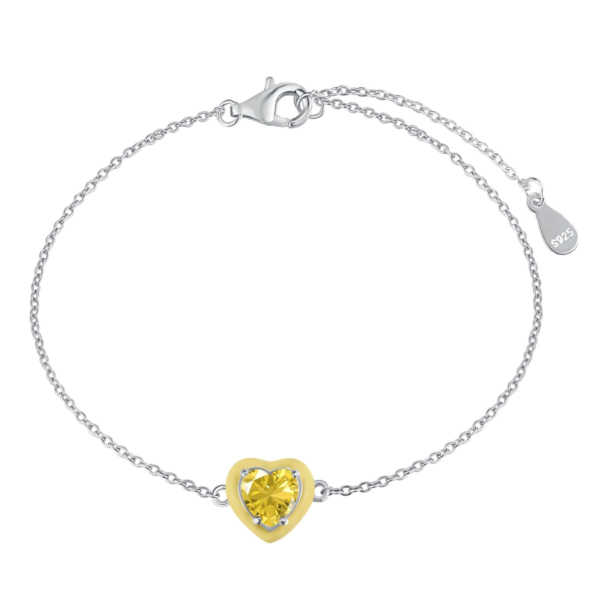 [Elite]Sparkling Romantic Heart Shape Lover Bracelet