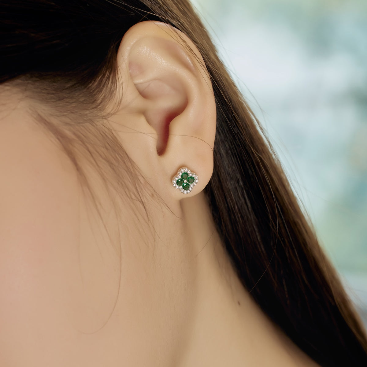 [Elite]Four-Leaf Clover Flower Shaped Earrings