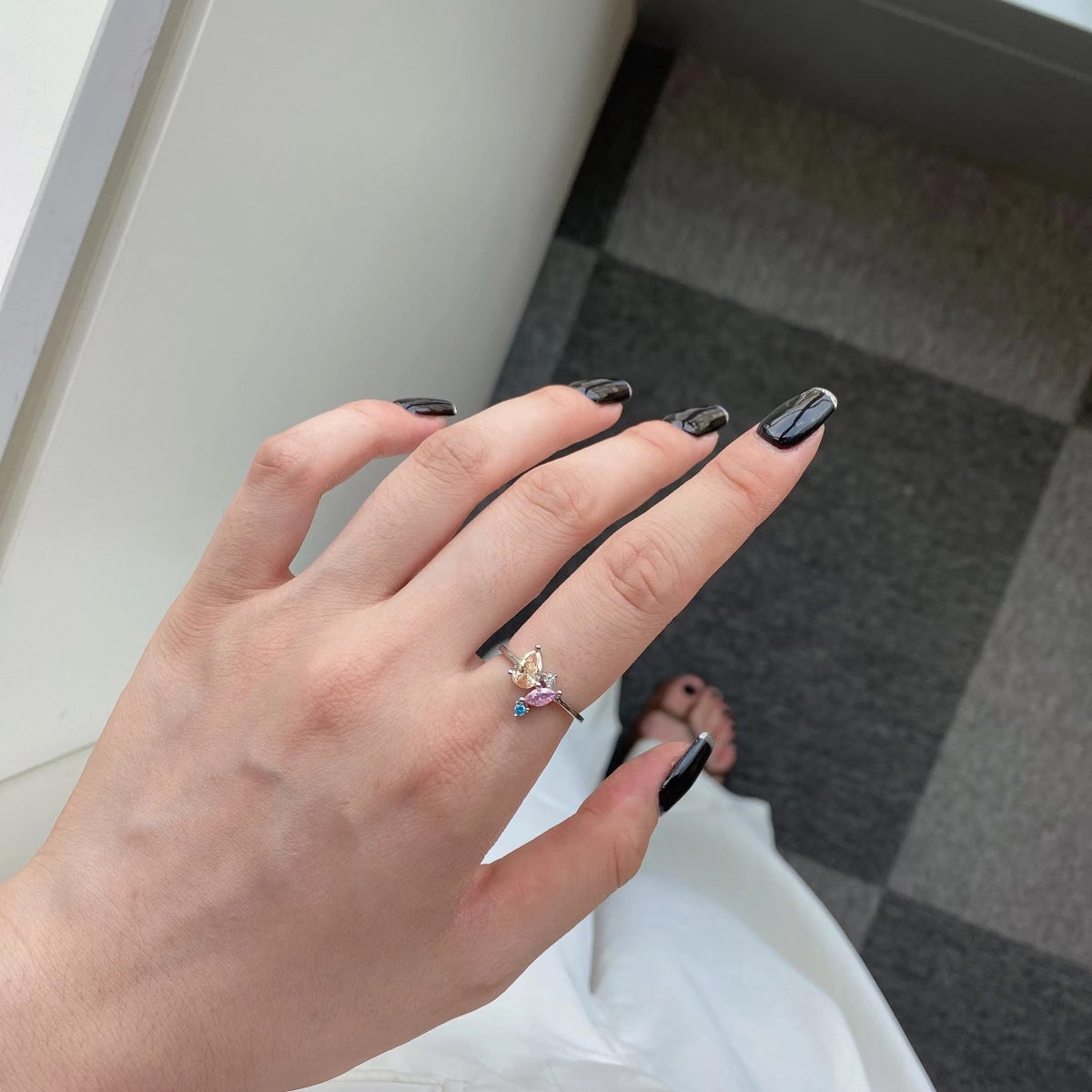 [Elite]Radiant Colorful Multi Cut Daily Ring