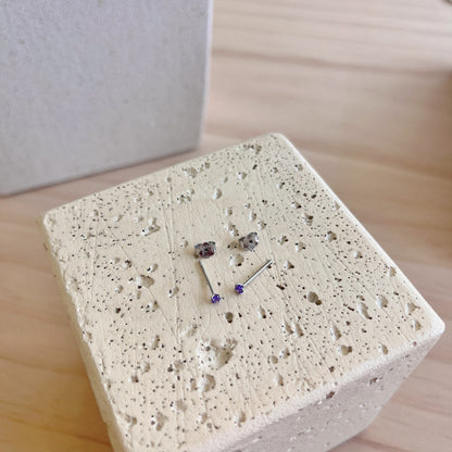 [Elite]Delicate Solitaire Earrings