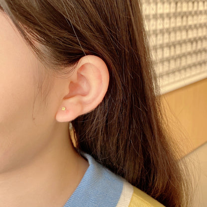 [Elite]Delicate Solitaire Earrings