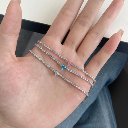 [Elite]0.5 Carat Elegant Romantic Heart Shape Lover Bracelet