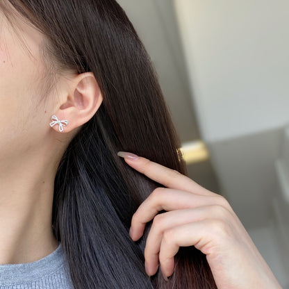 [Elite]Dainty Bow Shape Earrings
