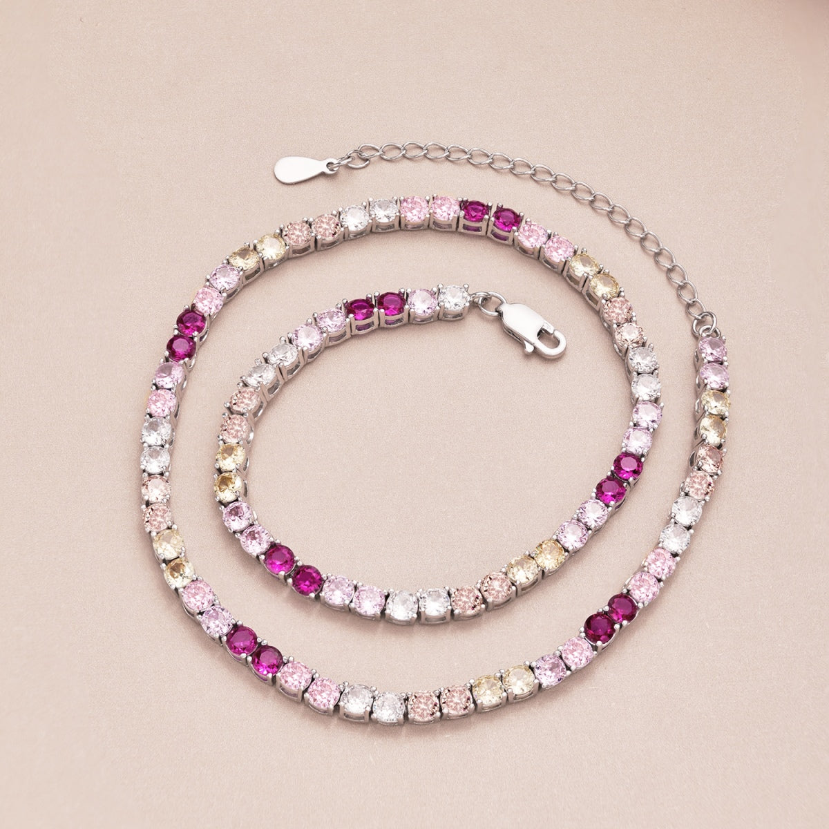 [Elite]Delicate Colorful Tennis Necklace