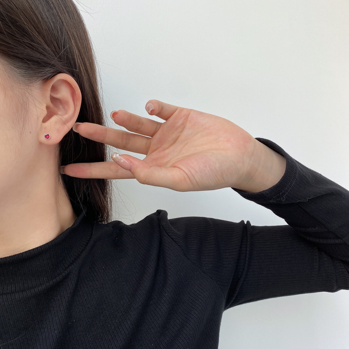 [Elite]Sparkling Colorful Round Shape Earrings