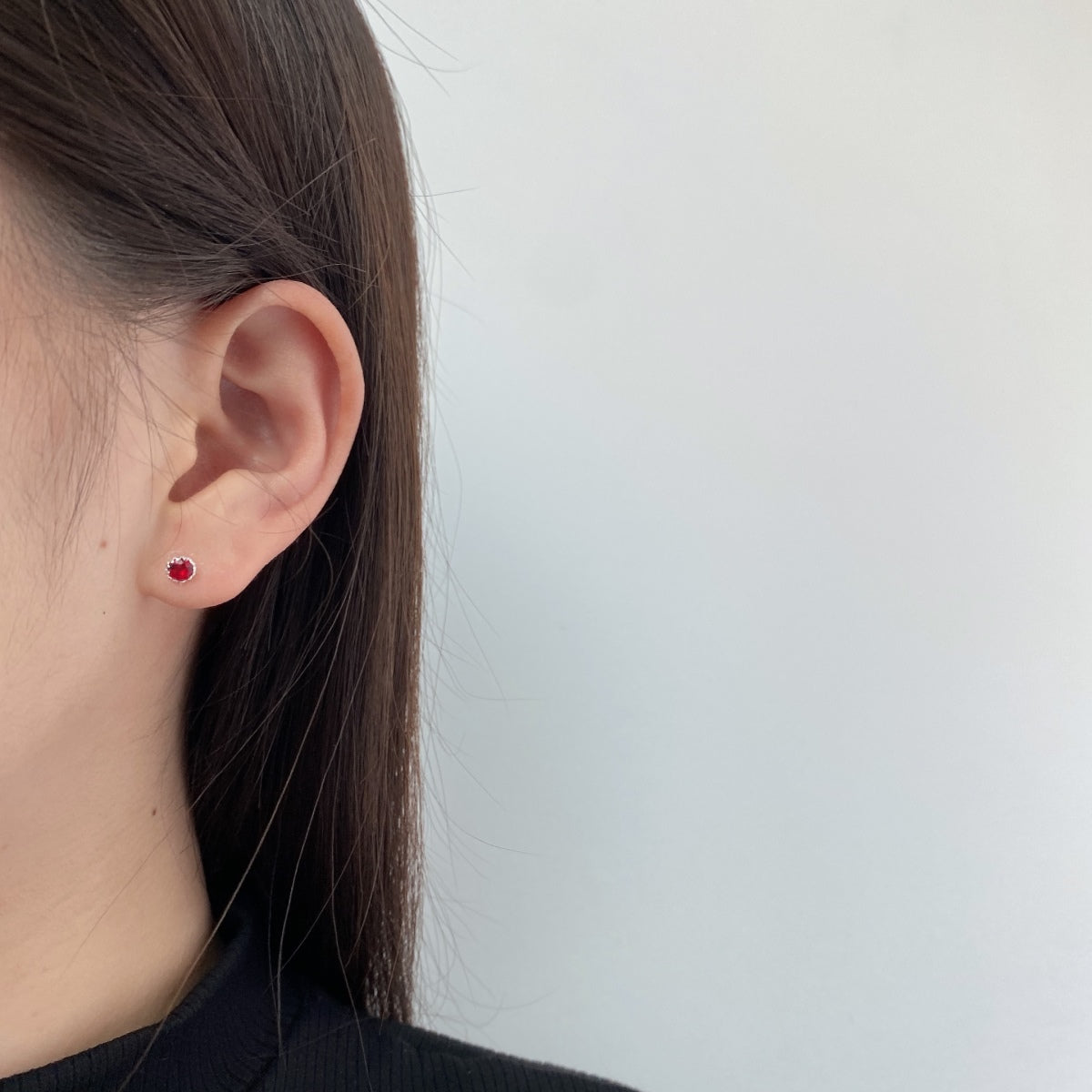 [Elite]Sparkling Colorful Round Shape Earrings