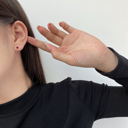 [Elite]Sparkling Colorful Round Shape Earrings