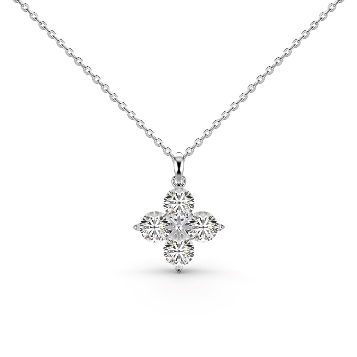 [Elite]Four-Leaf Clover And Eight-Pointed Star Necklace