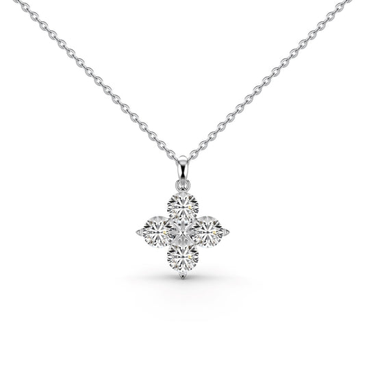 [Elite]Four-Leaf Clover And Eight-Pointed Star Necklace