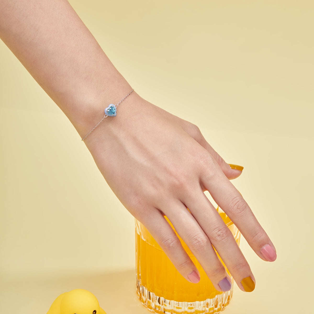 [Elite]Sparkling Romantic Heart Shape Lover Bracelet