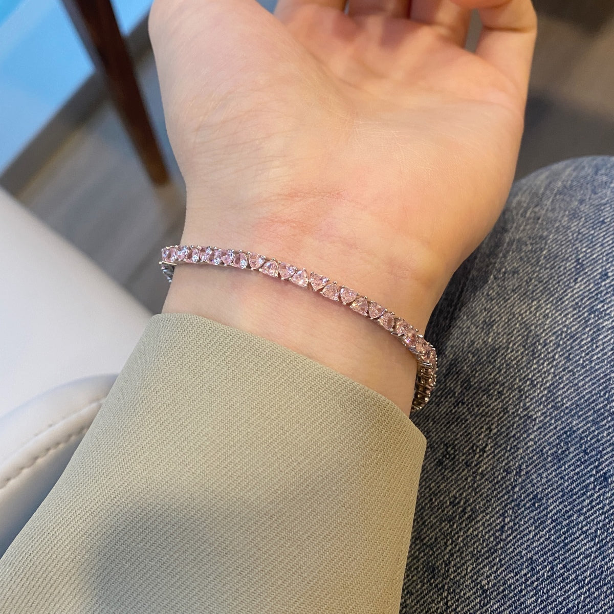 [Elite]Dazzling Romantic Heart Shape Lover Bracelet