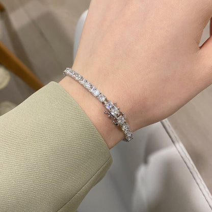 [Elite]Luxurious Ornate Round Cut Tennis Bracelet