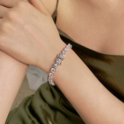 [Elite]0.75 Carat Dazzling Round Cut Wedding Bracelet