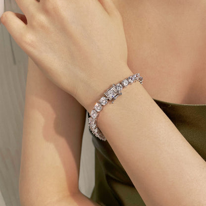 [Elite]0.75 Carat Dazzling Round Cut Wedding Bracelet