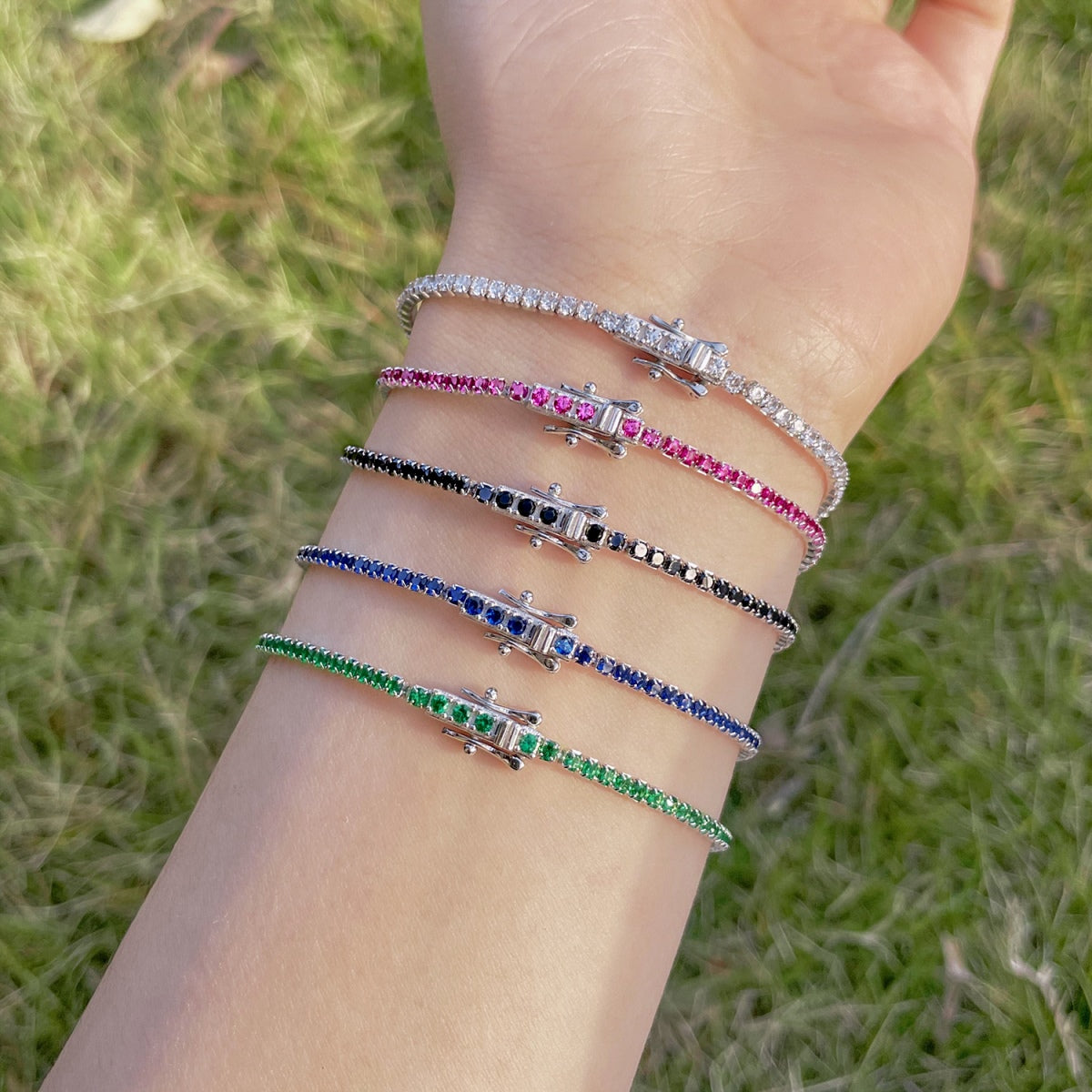 [Elite]Radiant Colorful Round Cut Party Bracelet