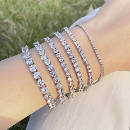 [Elite]Luxurious Ornate Round Cut Tennis Bracelet