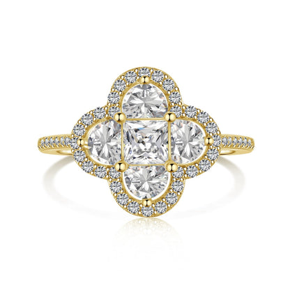 [Elite]Luxurious Eternity Flower Shape Banquet Ring