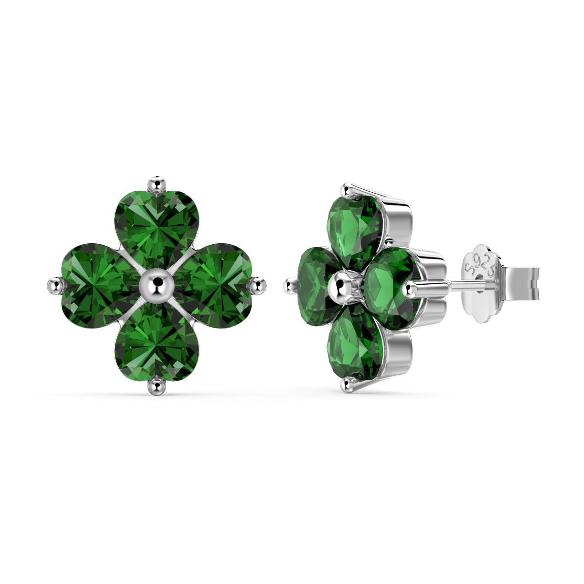 [Elite]Four-Leaf Clover Ball Earrings