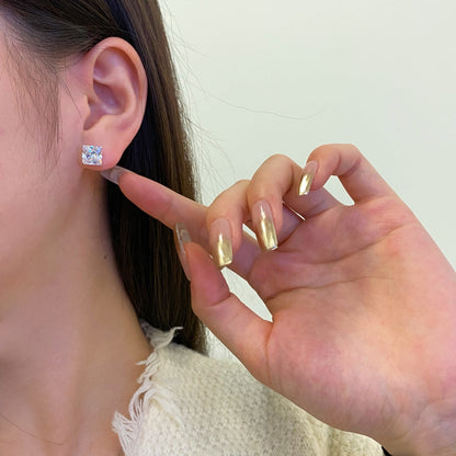[Elite]Ornate Square Shape Earrings