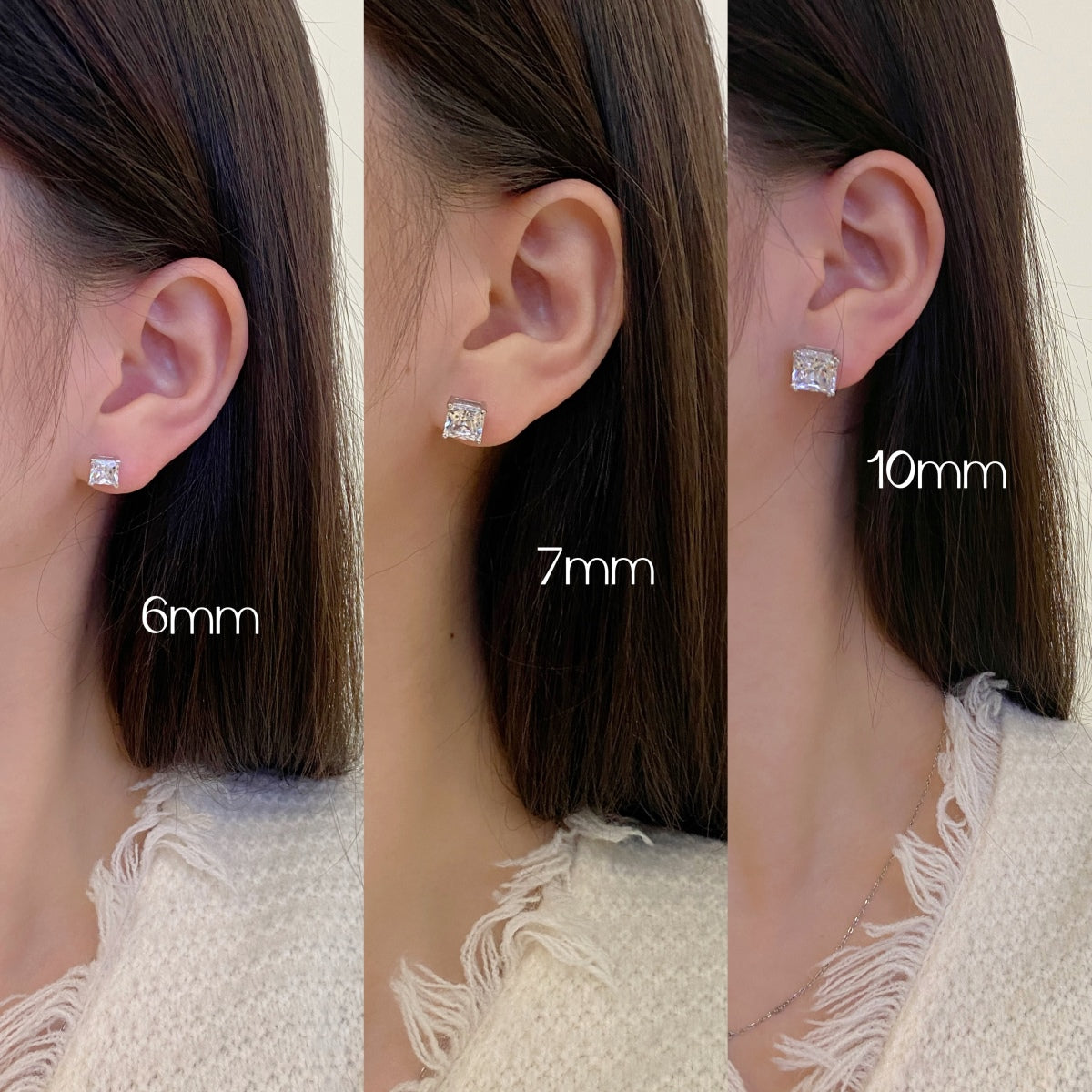 [Elite]Delicate Square Shape Earrings