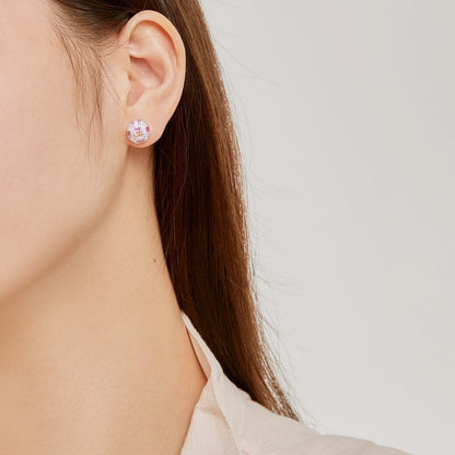 [Elite]Ornate Colorful Octagon Shape Daily Earrings