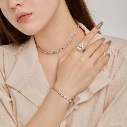 [Elite]Radiant Colorful Rainbow Necklace