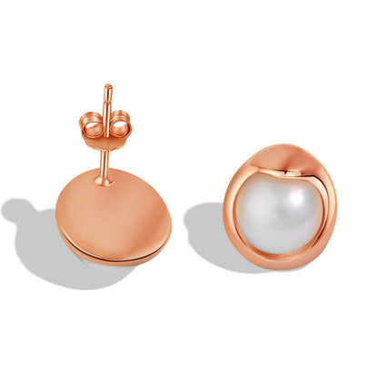 [Elite]Dainty Bread Pearl Earrings