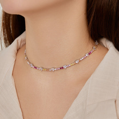 [Elite]Delicate Colorful Rainbow Tennis Chain