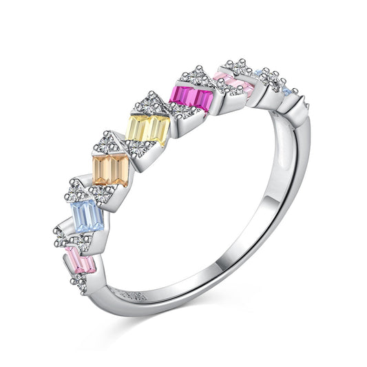 [Elite]Delicate Vibrant Emerald Cut Daily Ring