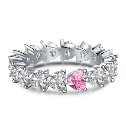 [Elite]0.25 Carat Radiant Romance Heart Cut Lover Ring
