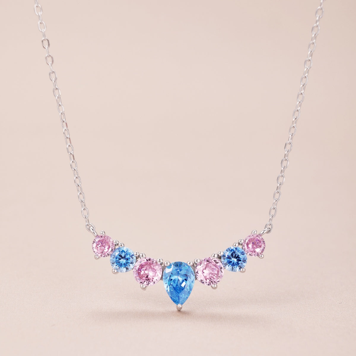 [Elite]Dainty Colorful Heart Necklace