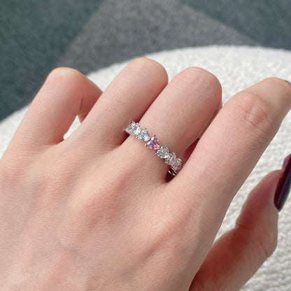 [Elite]0.25 Carat Radiant Romance Heart Cut Lover Ring