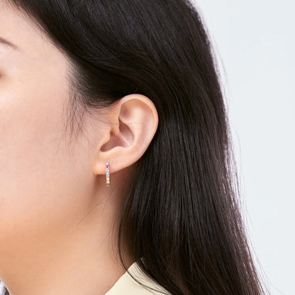 [Elite]Radiant Colorful Round Cut Earrings