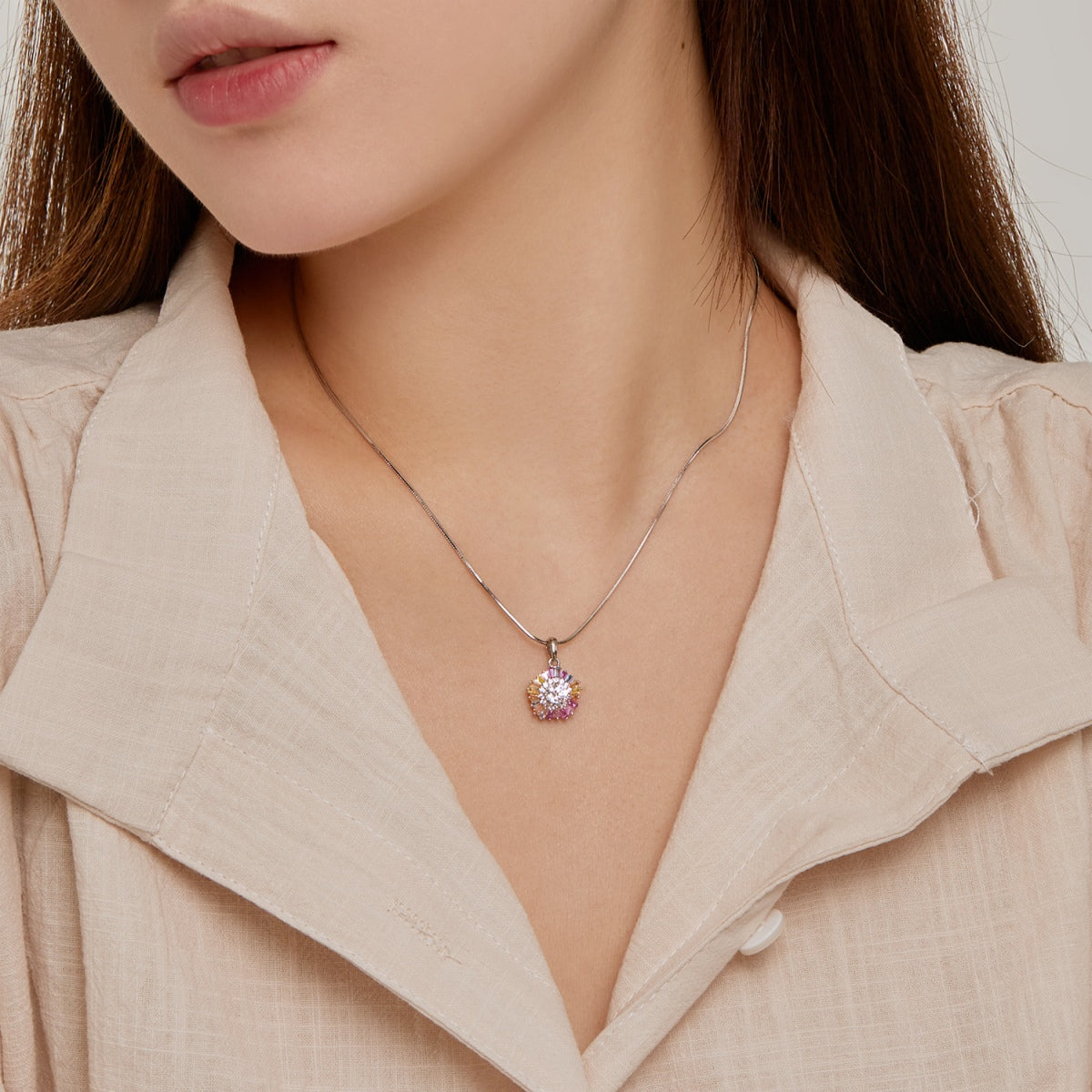 [Elite]Charming Flower Colorful Necklace