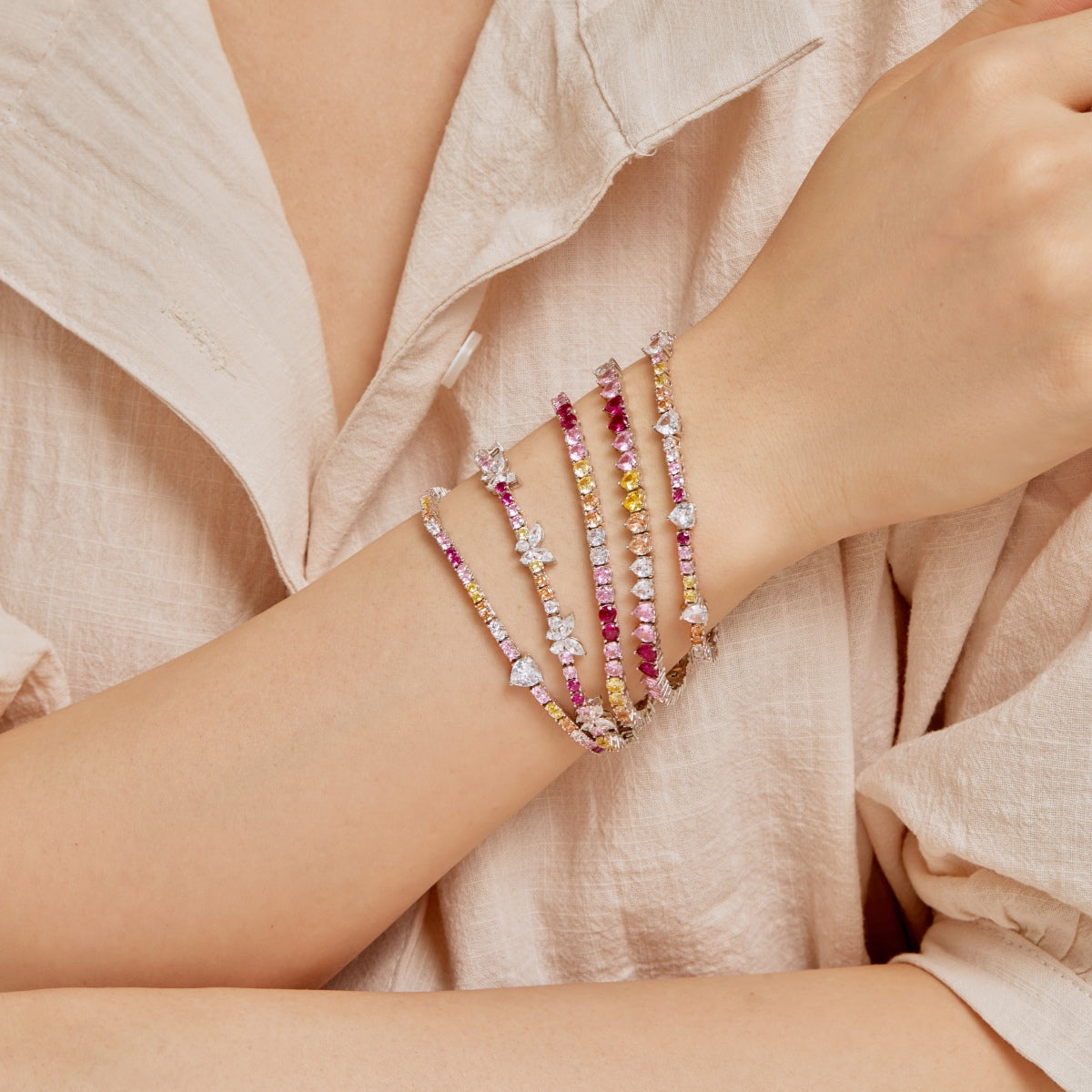 [Elite]Delicate Romantic Heart Shape Lover Bracelet