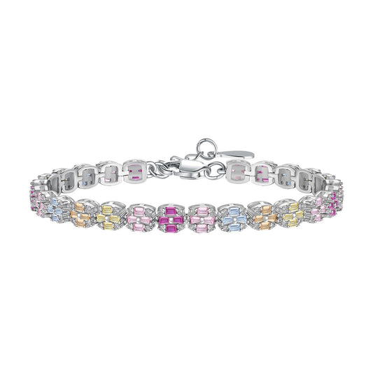 [Elite]Delicate Colorful Emerald Cut Daily Bracelet